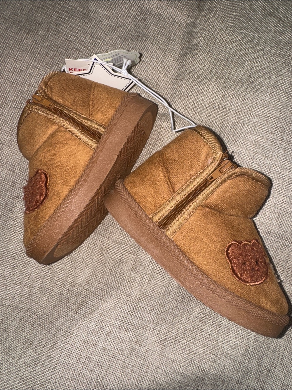 First Steps by Stepping Stones Bear Faux Fur Boots Size 6 Toddler NWT 🧸